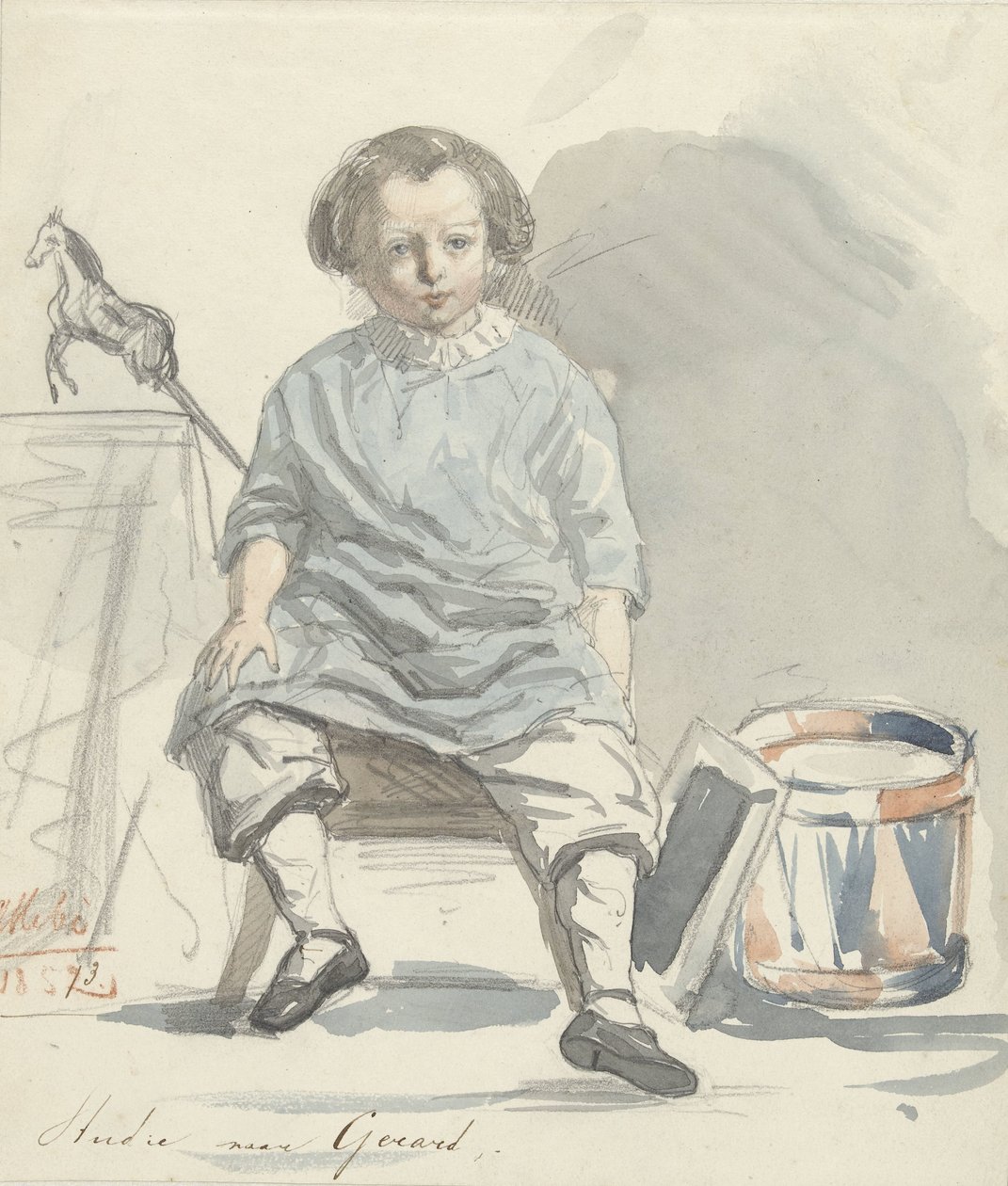 Tanulmány Gerard után alkotó: August Allebe