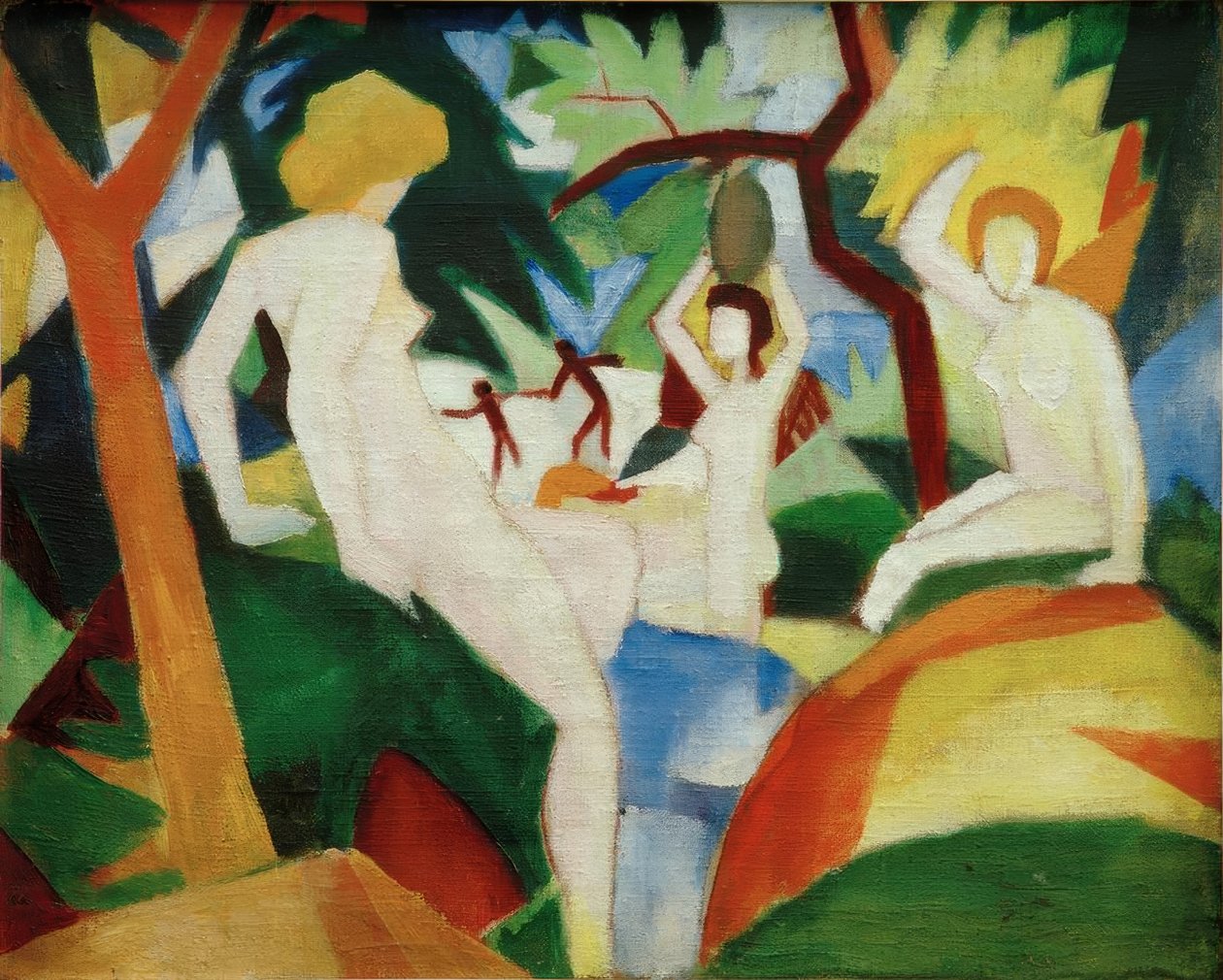 Fürdő nők alkotó: August Macke