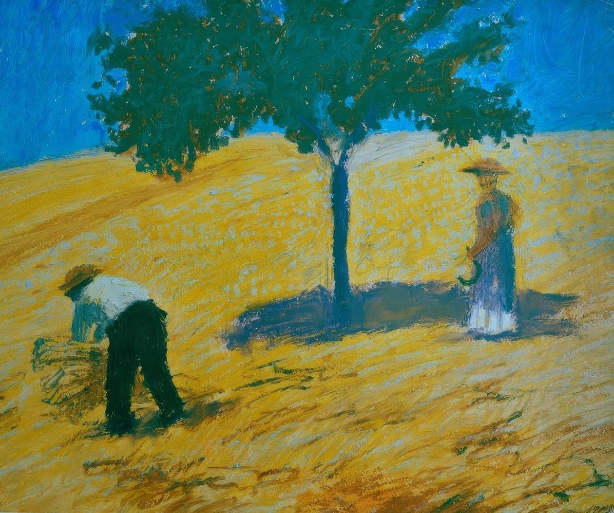 Fa a kukoricaföldön alkotó: August Macke
