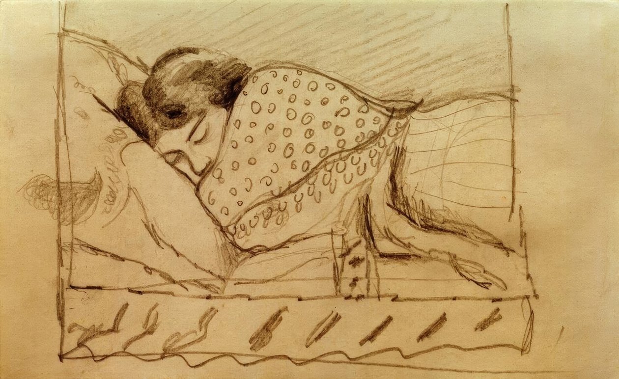 Elisabeth, alszik alkotó: August Macke