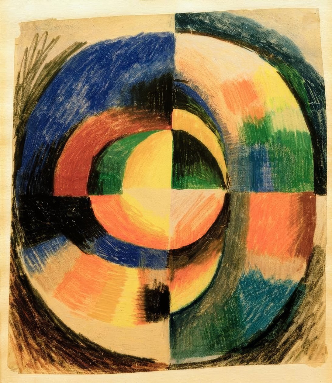 Színes kör II (nagy) alkotó: August Macke