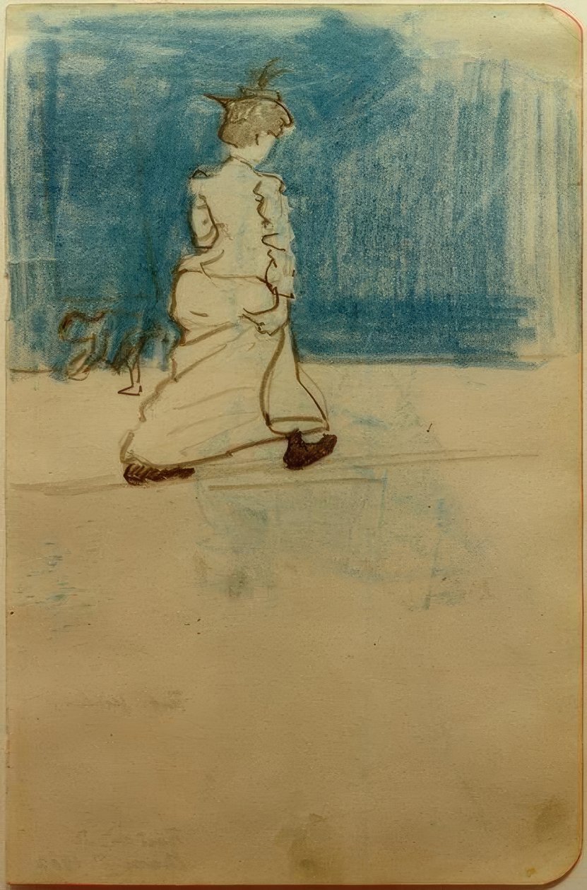 Nő az utcán II alkotó: August Macke