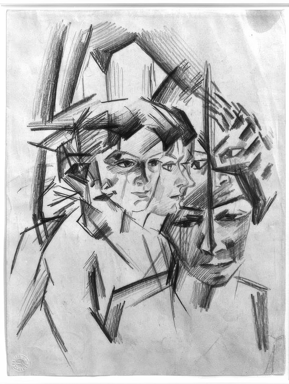 Futurisztikus elmék (Erzsébet) alkotó: August Macke