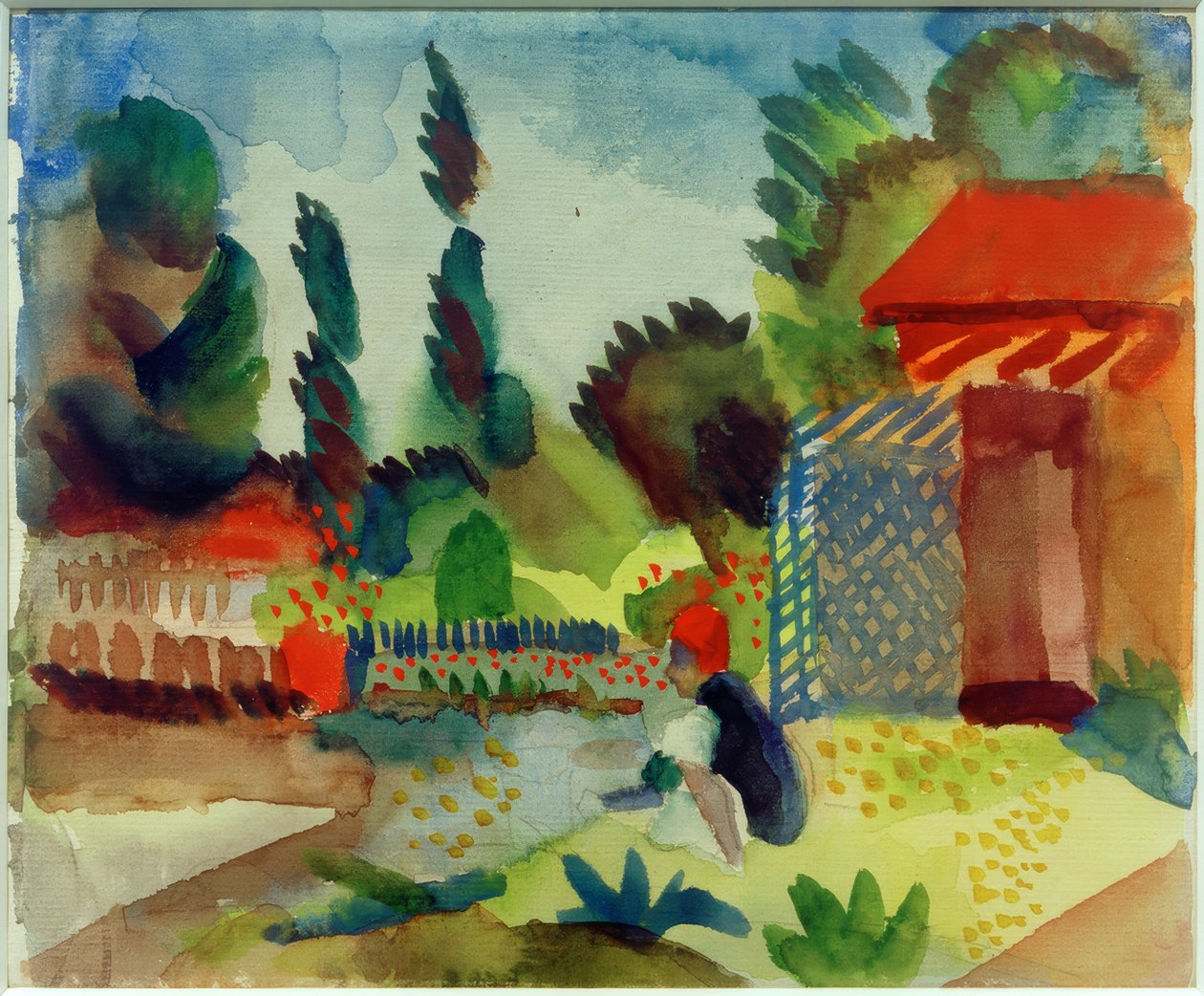 Kerti fészer alkotó: August Macke
