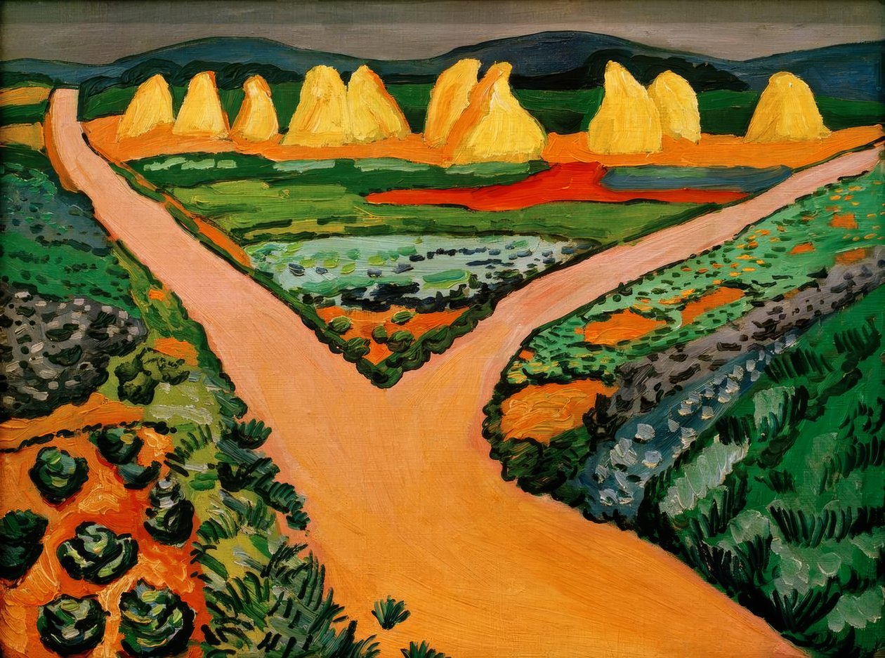 Zöldségföldek alkotó: August Macke