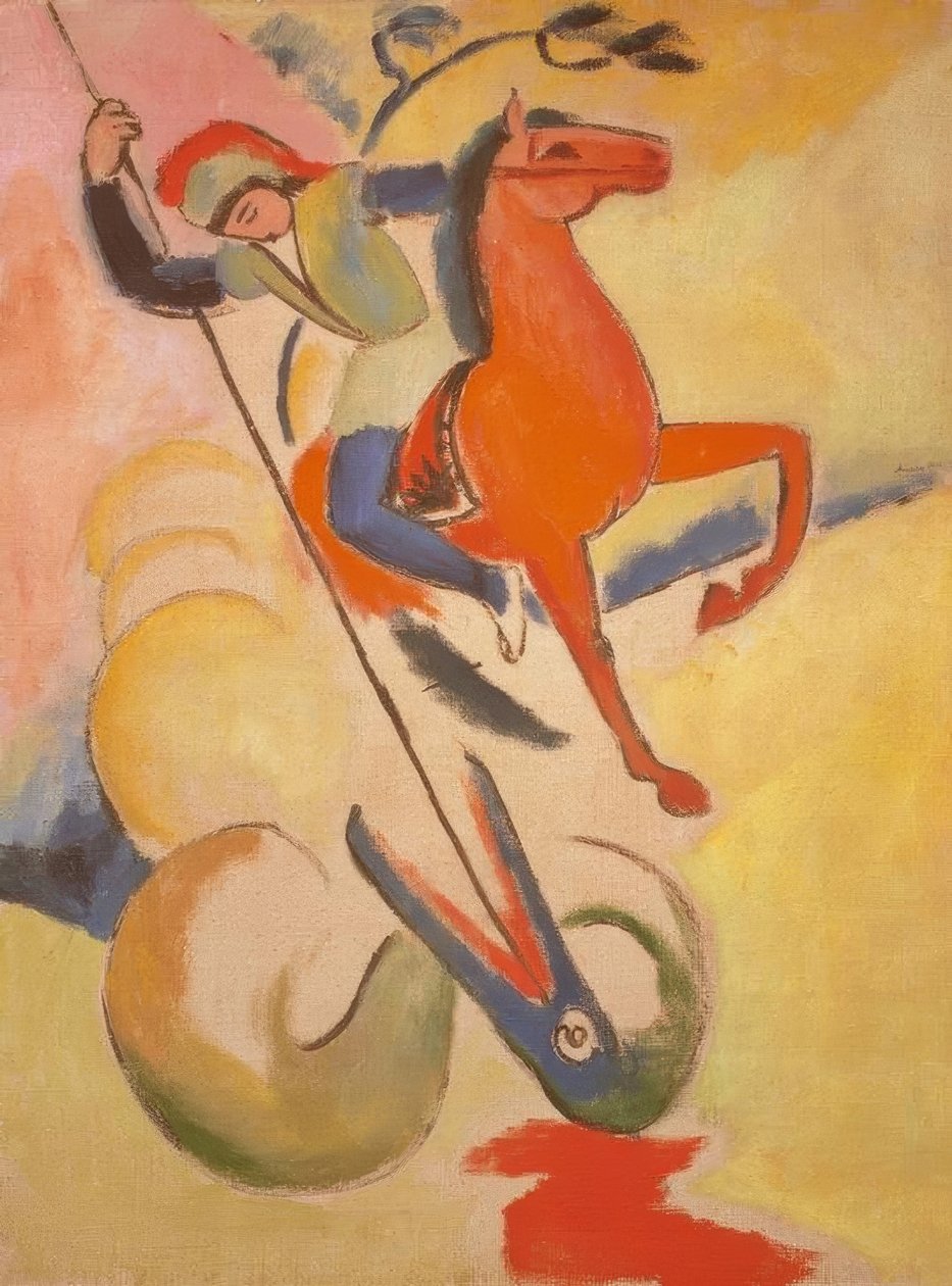 Szent György alkotó: August Macke