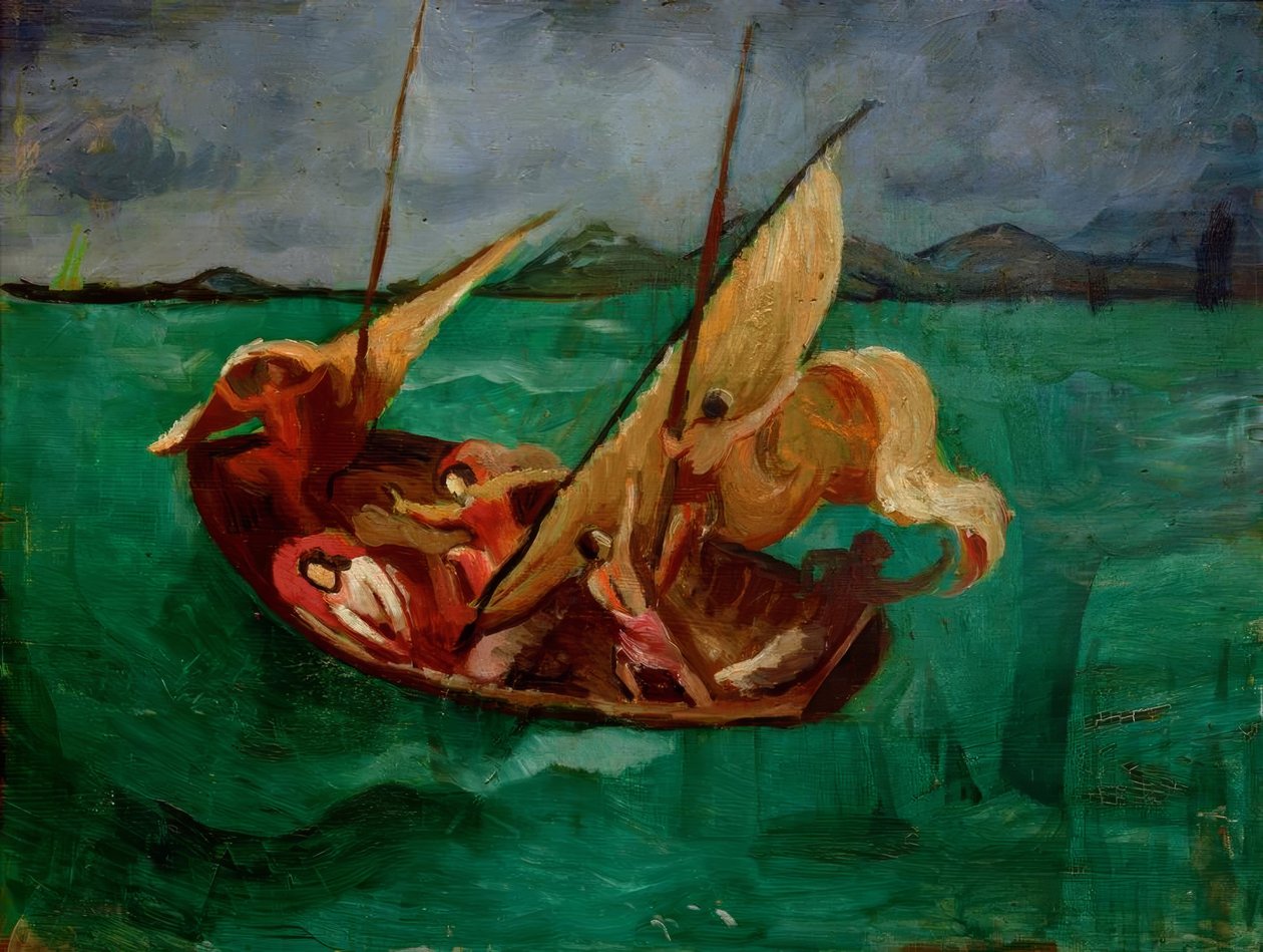 Jézus a csónakban alkotó: August Macke