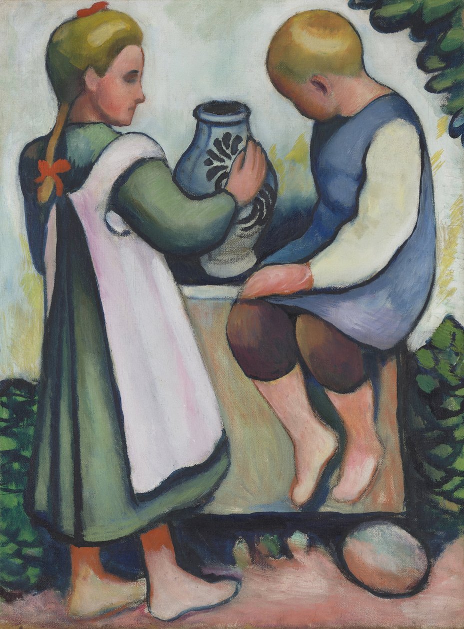 Gyermekek a szökőkútnál II alkotó: August Macke