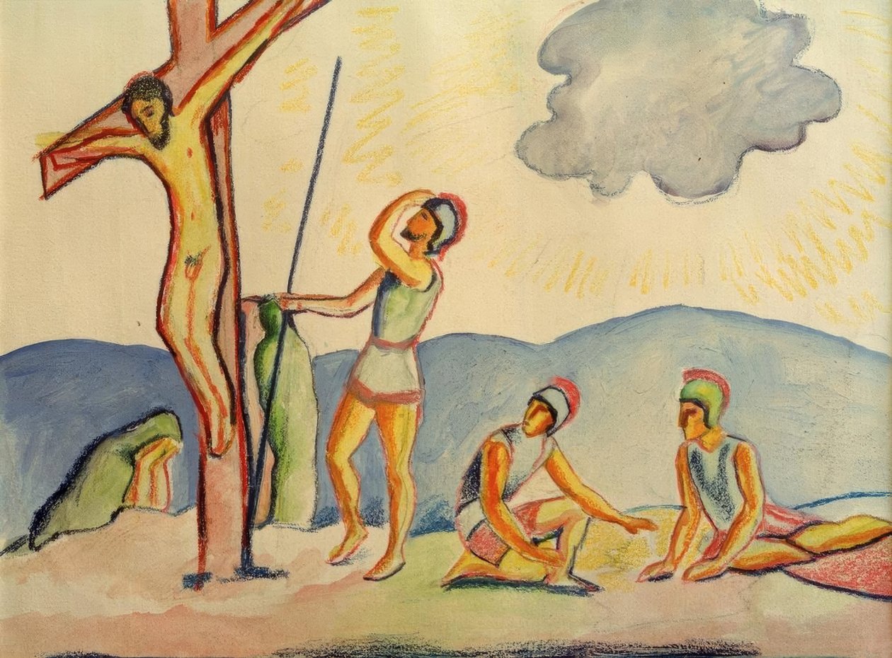 keresztre feszítés alkotó: August Macke