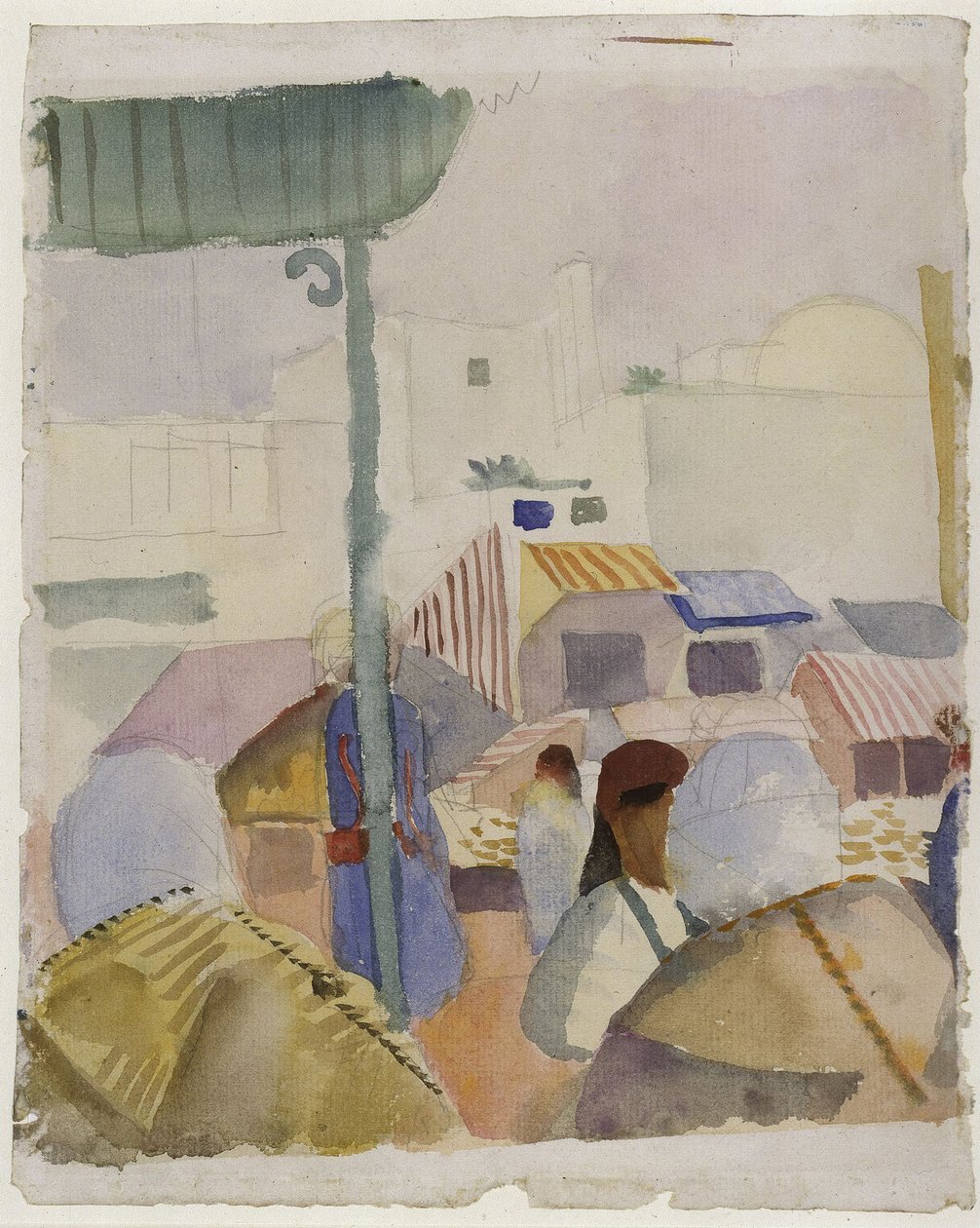 Piac Tuniszban II, 1914 alkotó: August Macke