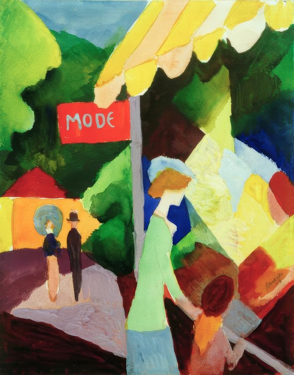 Divat kirakat alkotó: August Macke