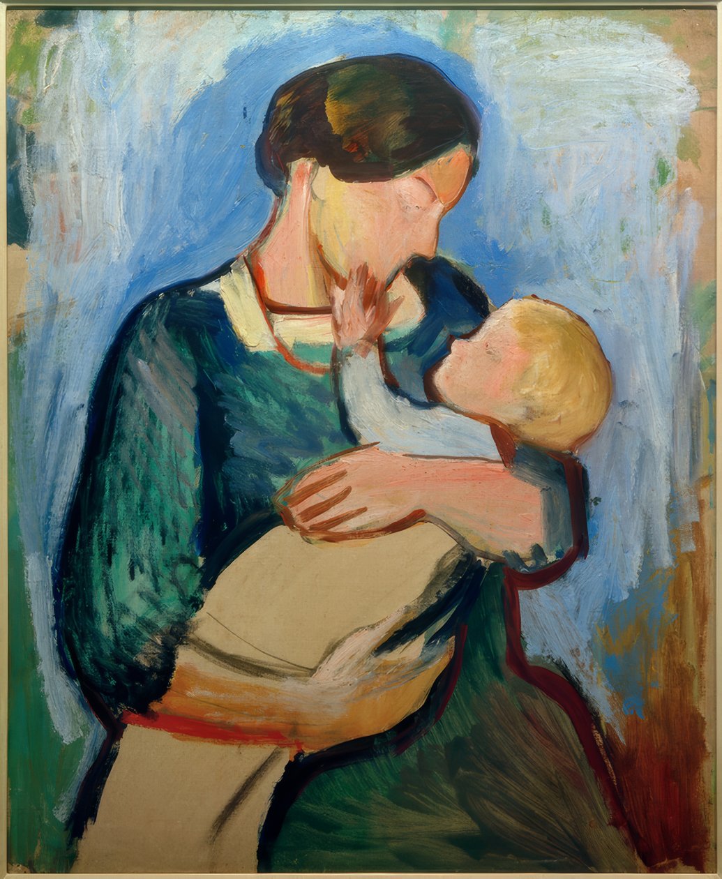 anya gyermekével alkotó: August Macke
