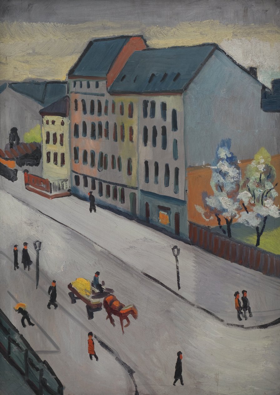 A mi utcánk Grau alkotó: August Macke