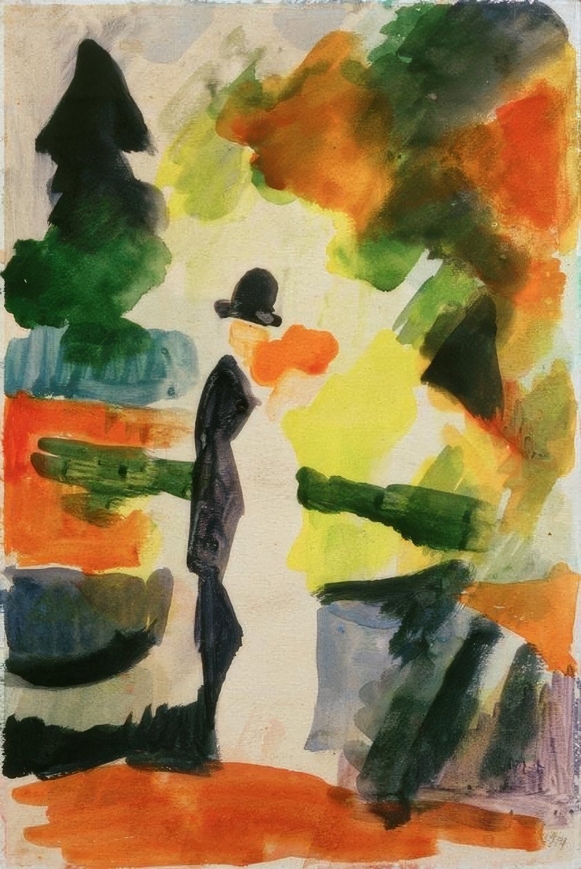 Pár a parkban alkotó: August Macke