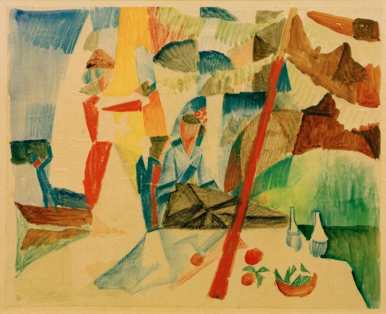 Piknik vitorlázás után alkotó: August Macke