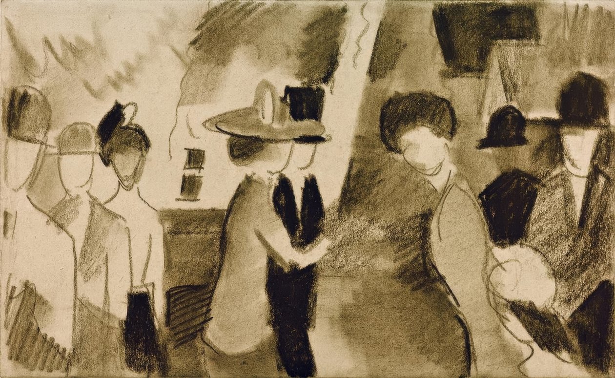 Promenád II alkotó: August Macke