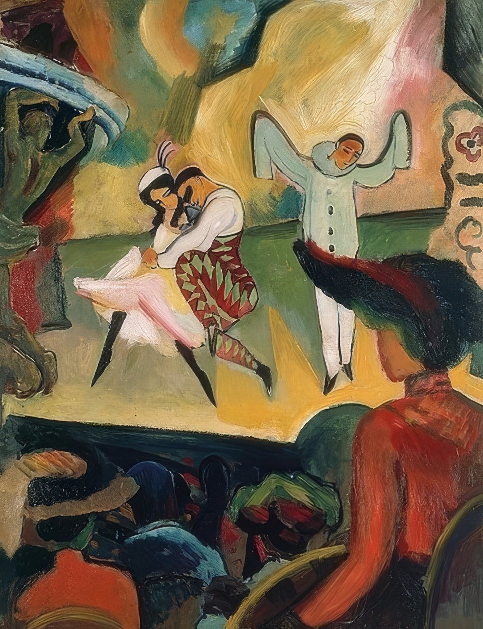 Orosz balett I. 1912 alkotó: August Macke