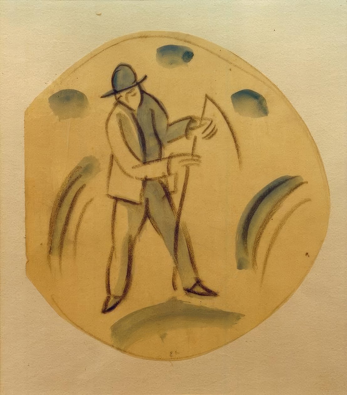 Aratógép, tányérhoz való kivitel alkotó: August Macke