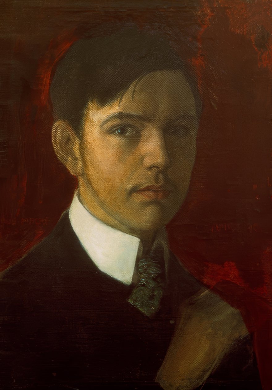Önarckép alkotó: August Macke