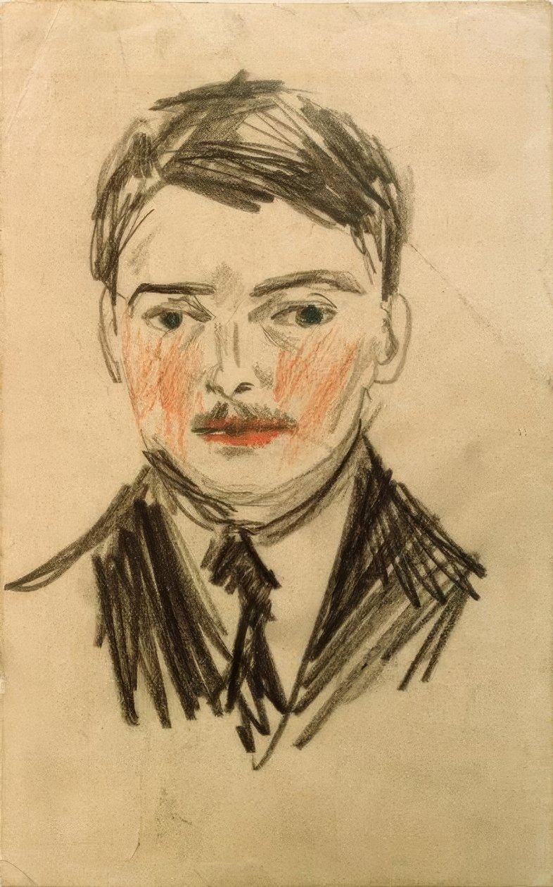 Önarckép alkotó: August Macke
