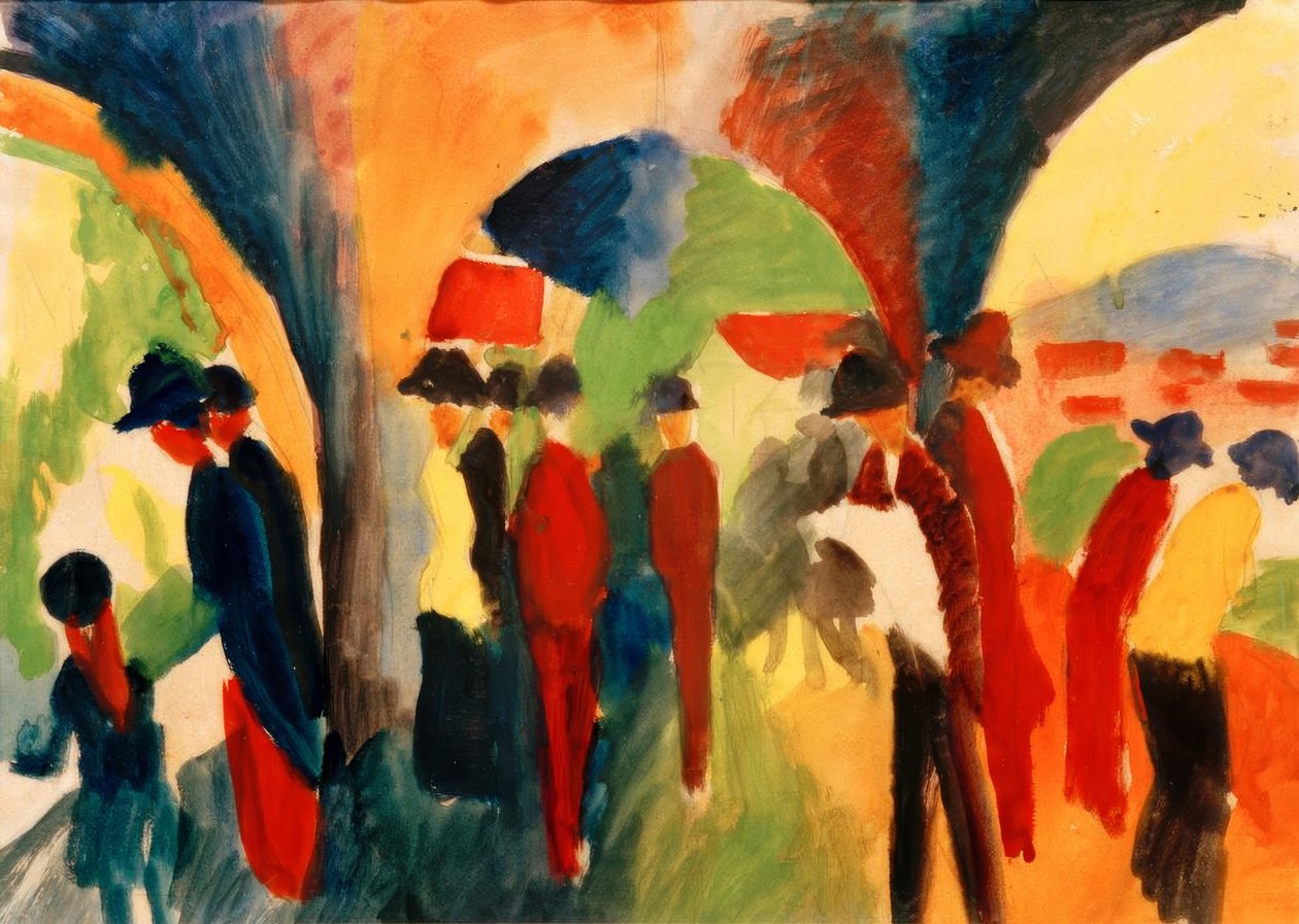 babakocsi alkotó: August Macke