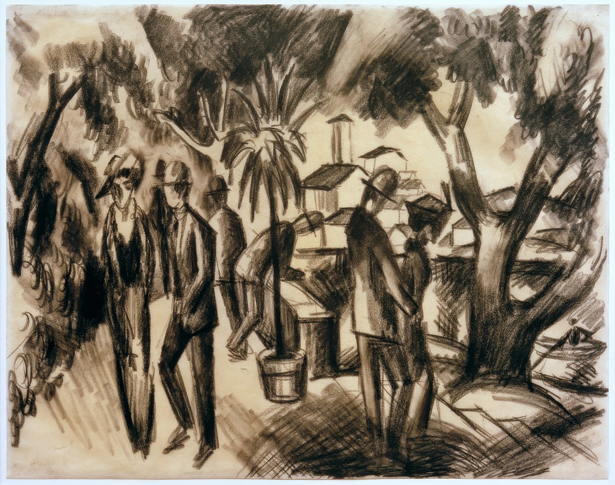 Sétálók a parkban alkotó: August Macke
