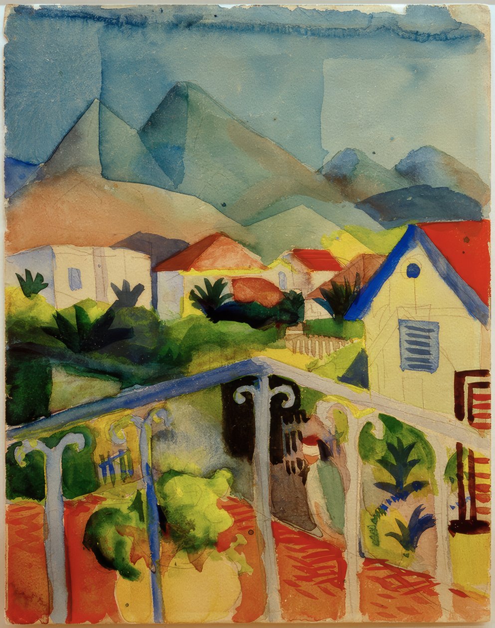 St Germain Tunisz közelében alkotó: August Macke