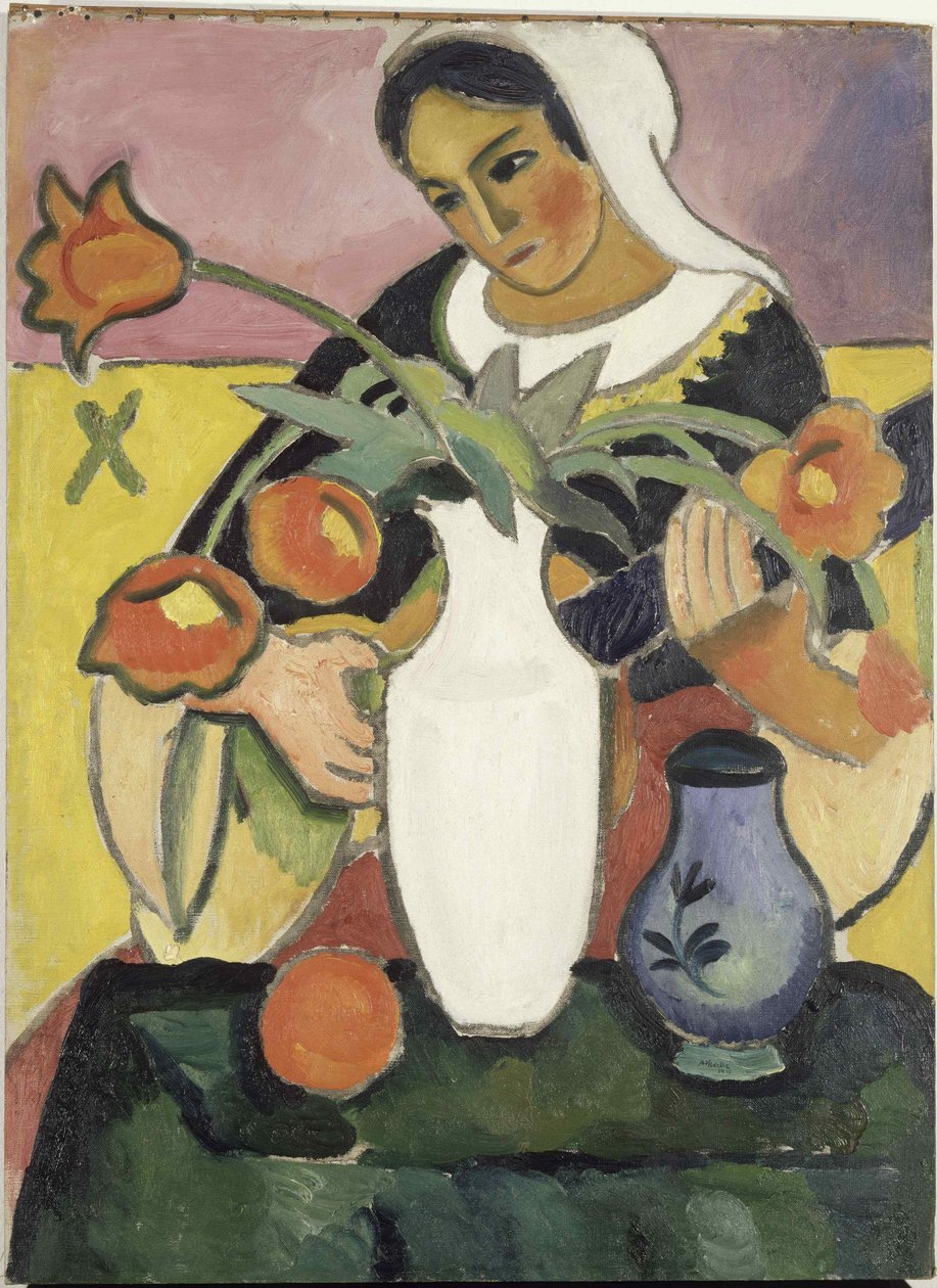 A lantos, 1910. alkotó: August Macke