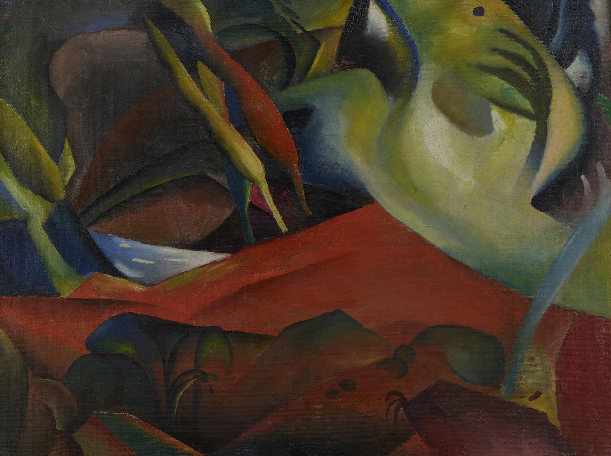 A vihar, 1911. alkotó: August Macke