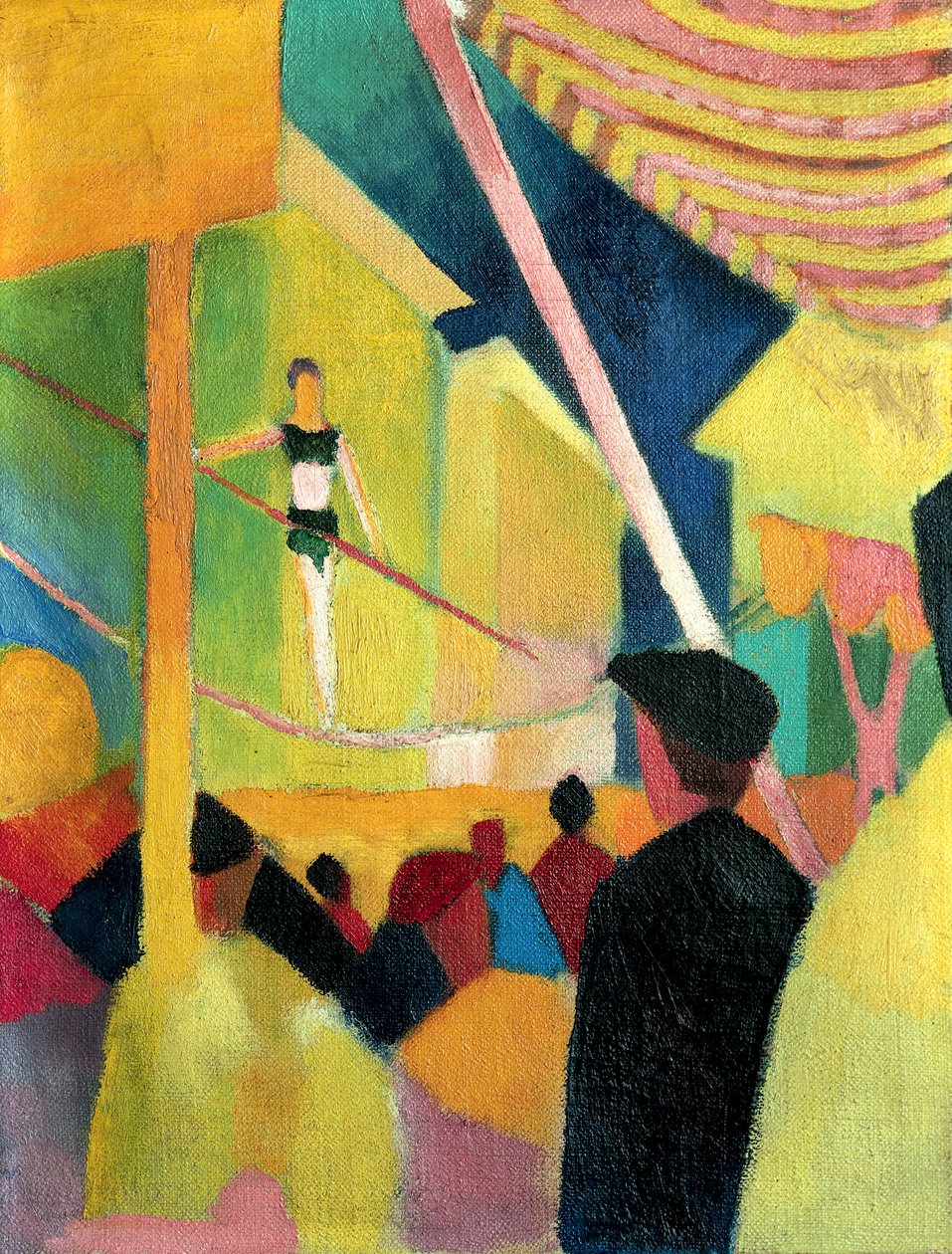 Kötéljáró, c. 1913 alkotó: August Macke