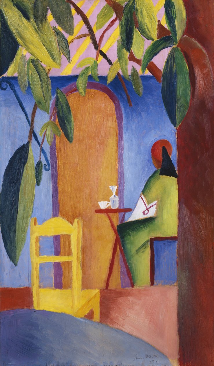 török ​​kávézó alkotó: August Macke