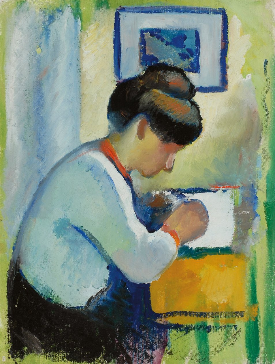Női írás, 1910 alkotó: August Macke
