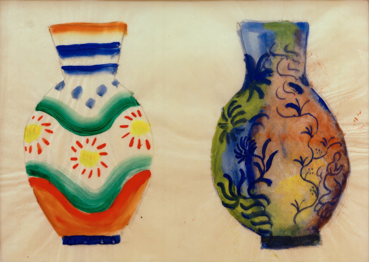 Két hasas váza alkotó: August Macke