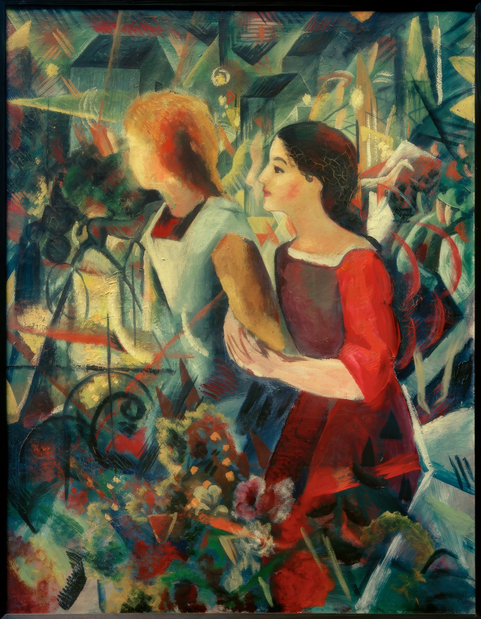 Két lány alkotó: August Macke