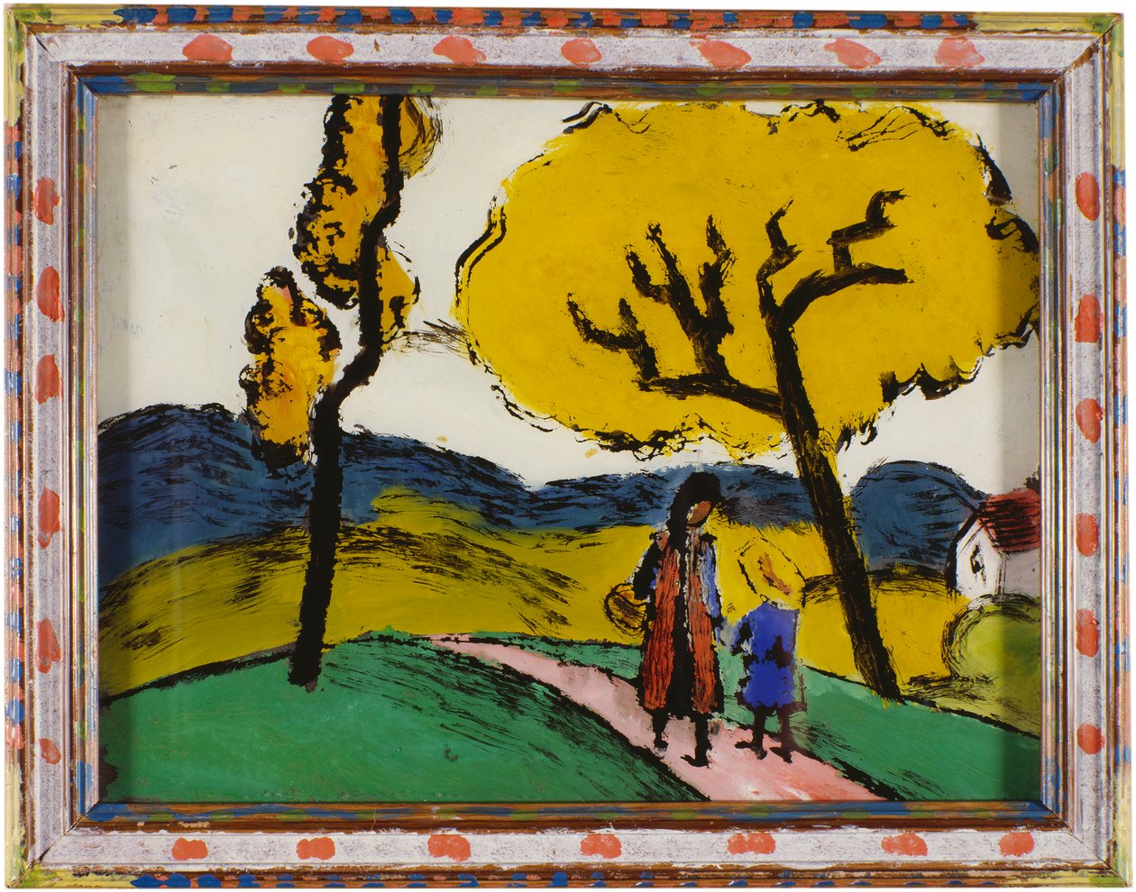 Két lány egy tájban alkotó: August Macke