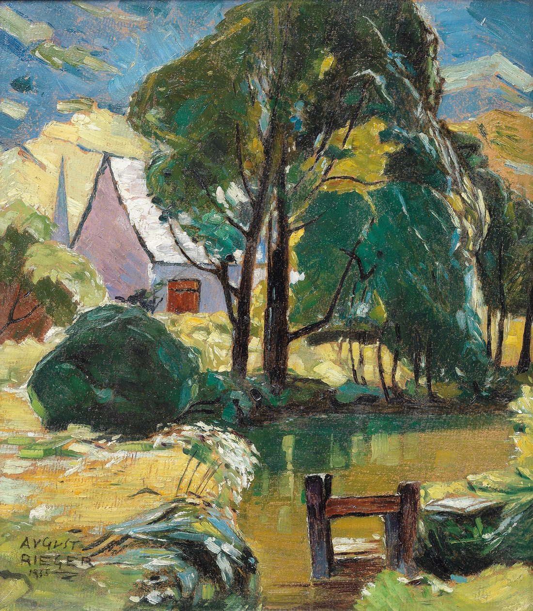 August Rieger Haus am Teich alkotó: August Rieger