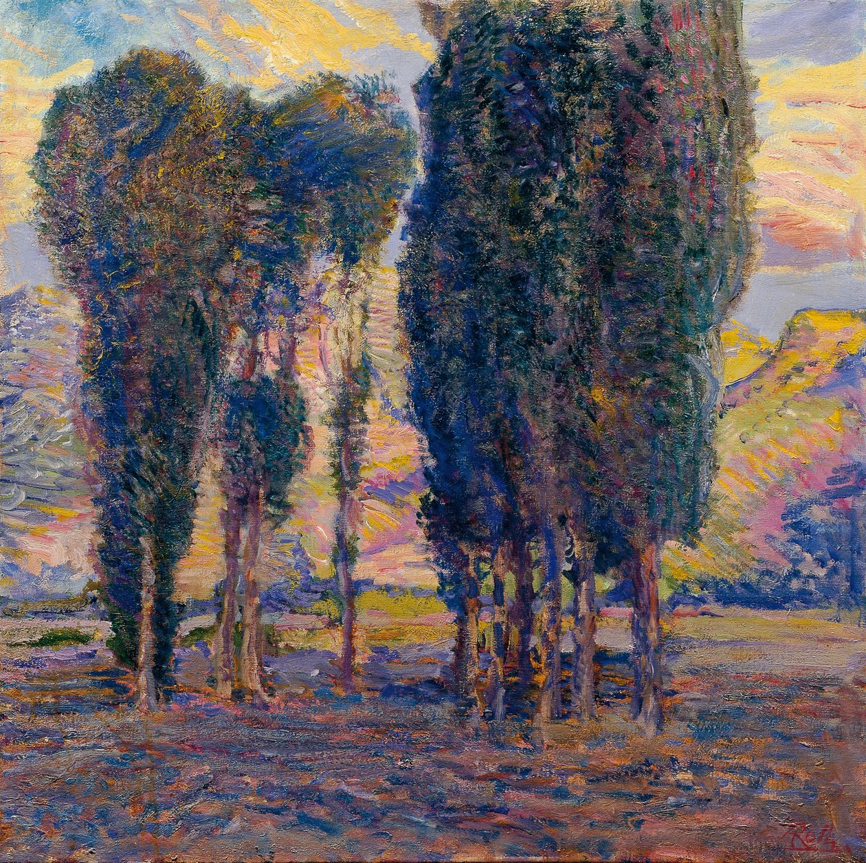Nyárfák alkotó: August Roth