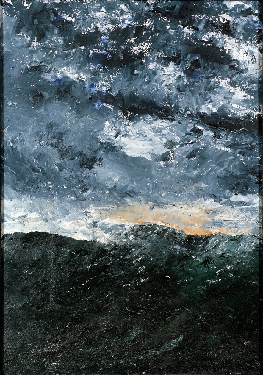 Tájkép, tengeri táj: Vågen VIII (VIII. hullám) alkotó: August Strindberg