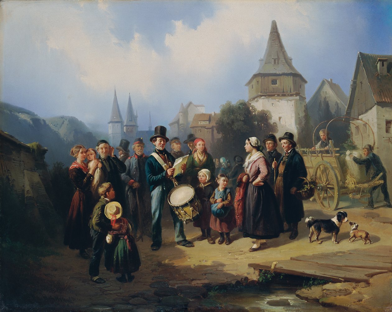 A falu dobosa alkotó: August von Rentzell