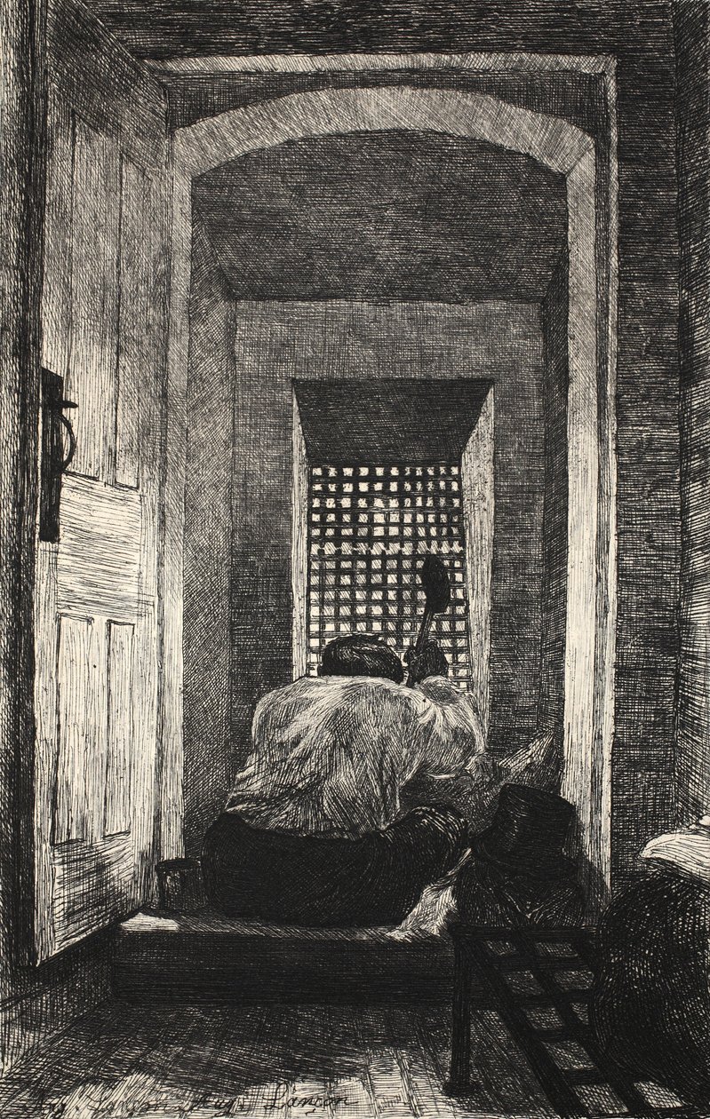 Illusztráció a "La Rue a Londres" című könyvből, G. Charpentier et Cie, 1884. alkotó: Auguste Andre Lancon