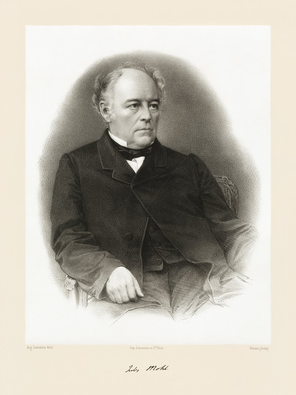 Julius Mohl, 1865-66 alkotó: Auguste Charles Lemoine
