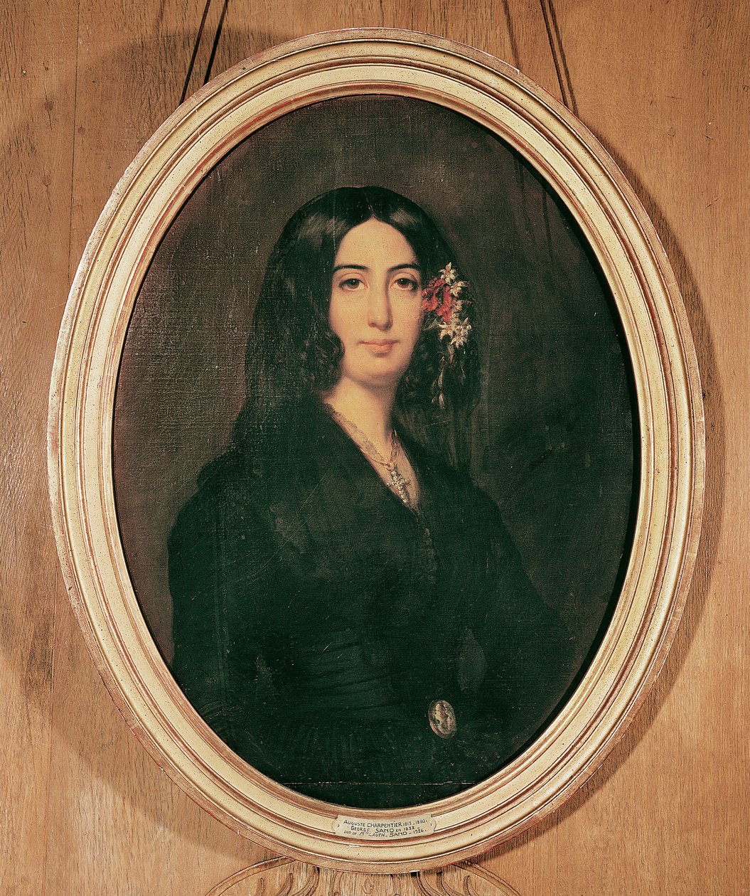 George Sand portréja (1804-76) alkotó: Auguste Charpentier