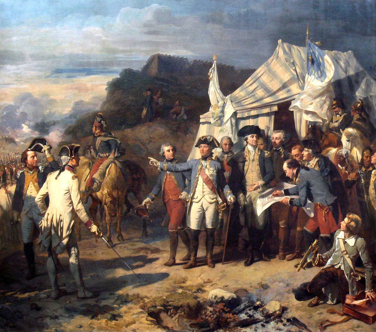 Yorktown -i csata alkotó: Louis Charles Auguste Couder