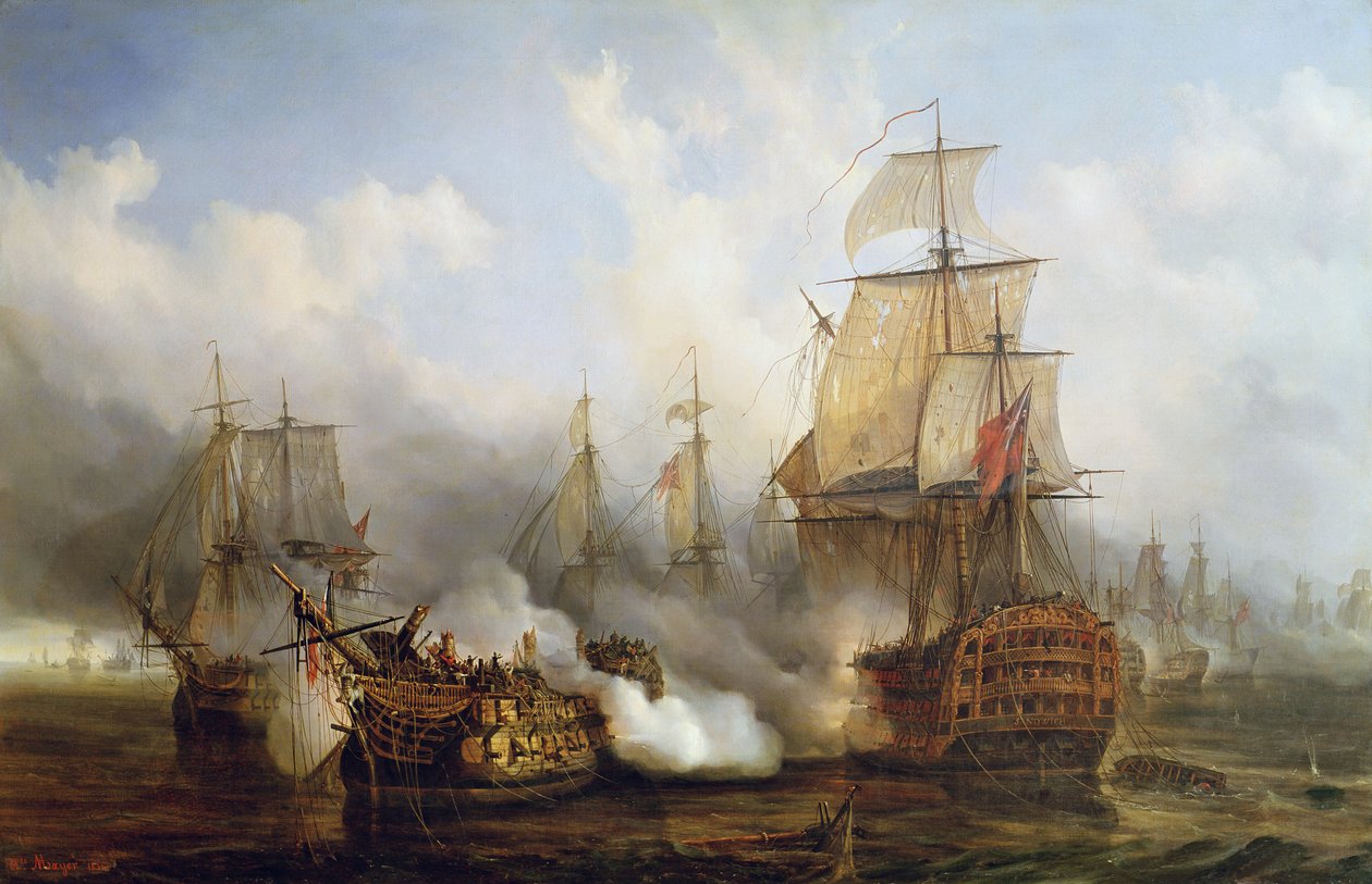 The Redoutable Trafalgarban, 1805. október 21 alkotó: Auguste Etienne Francois Mayer