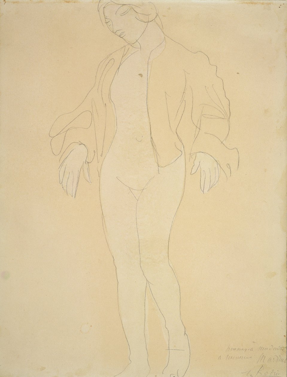 Egy meztelen táncosnő alkotó: Auguste Rodin