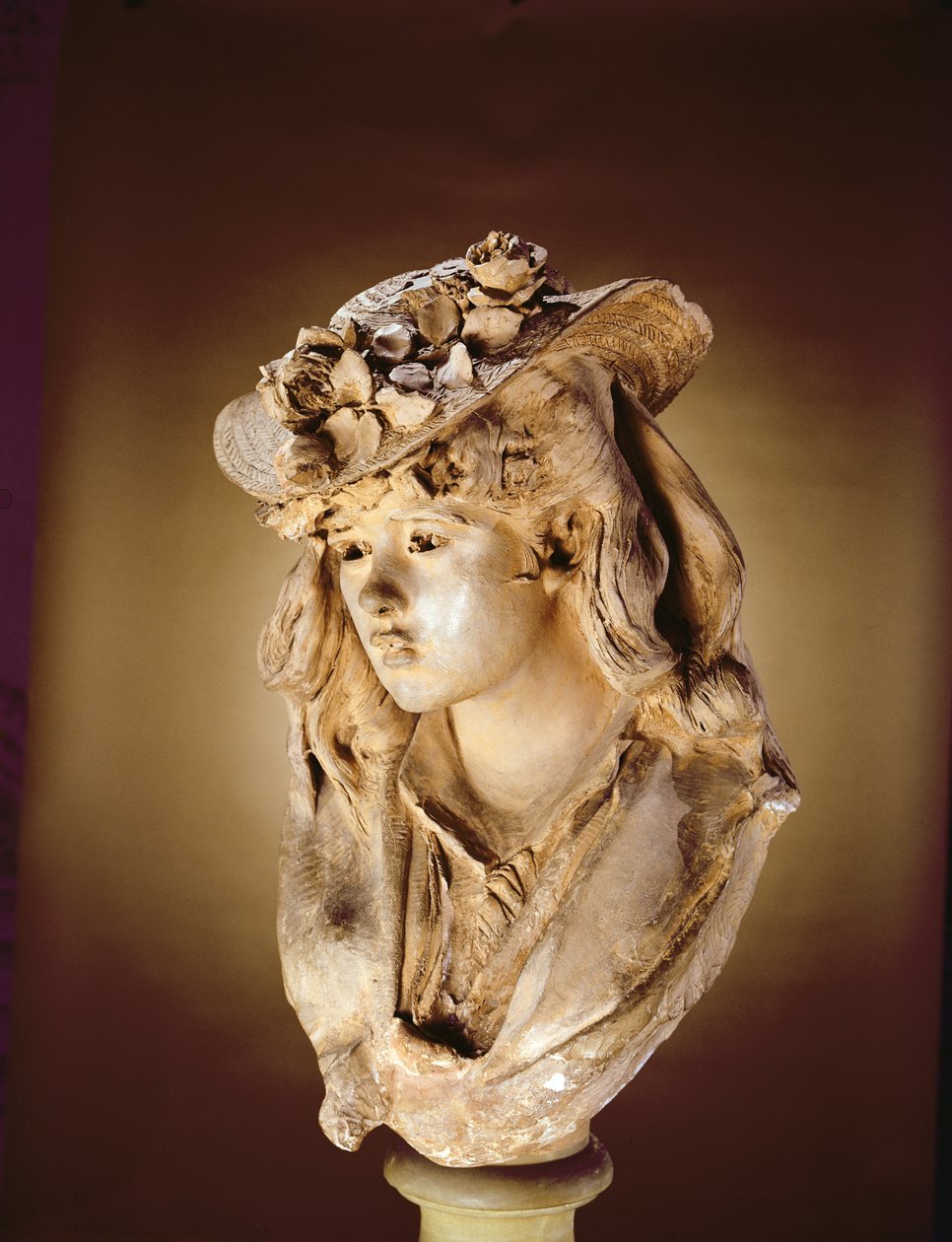 Fiatal nő portréja, 1865 körül (gipsz) alkotó: Auguste Rodin