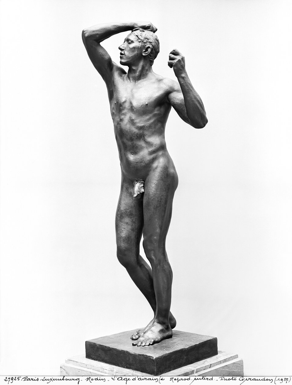 A bronzkor 1877 után (bronz) (lásd még: 279784 és 86) alkotó: Auguste Rodin