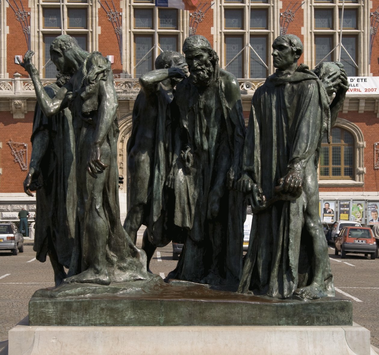 A calais-i polgárok, elkészült 1889 (bronz) alkotó: Auguste Rodin