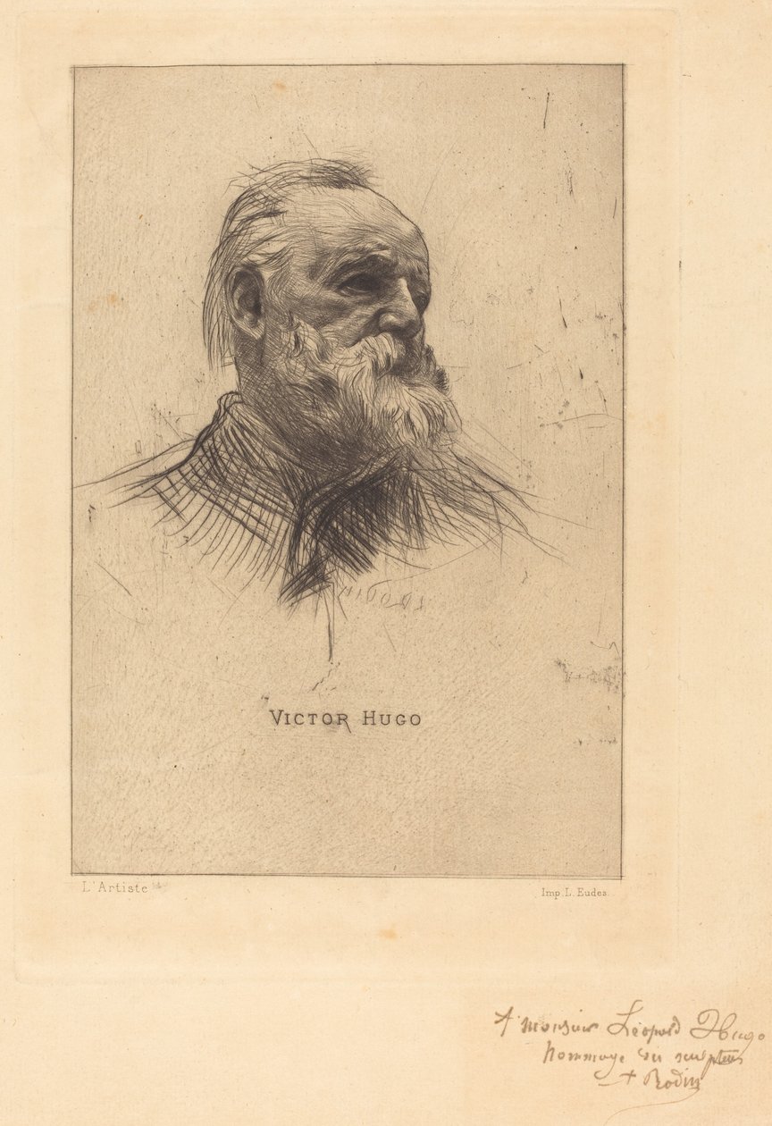 Victor Hugo, De Trois Quarts alkotó: Auguste Rodin