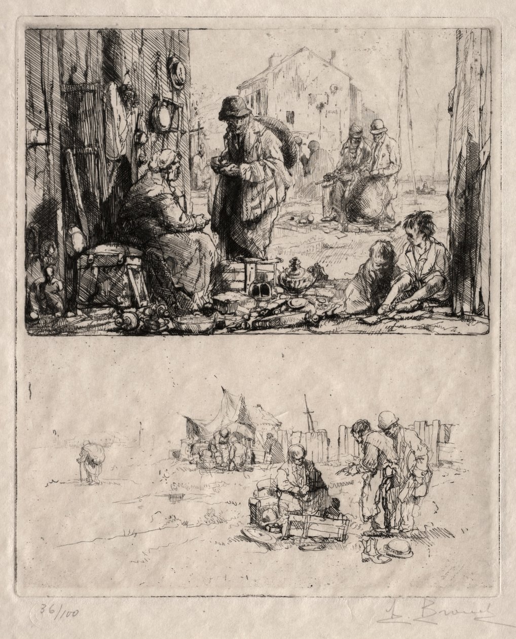 A Saint-Ouen-i erődítményekről alkotó: Auguste Brouet